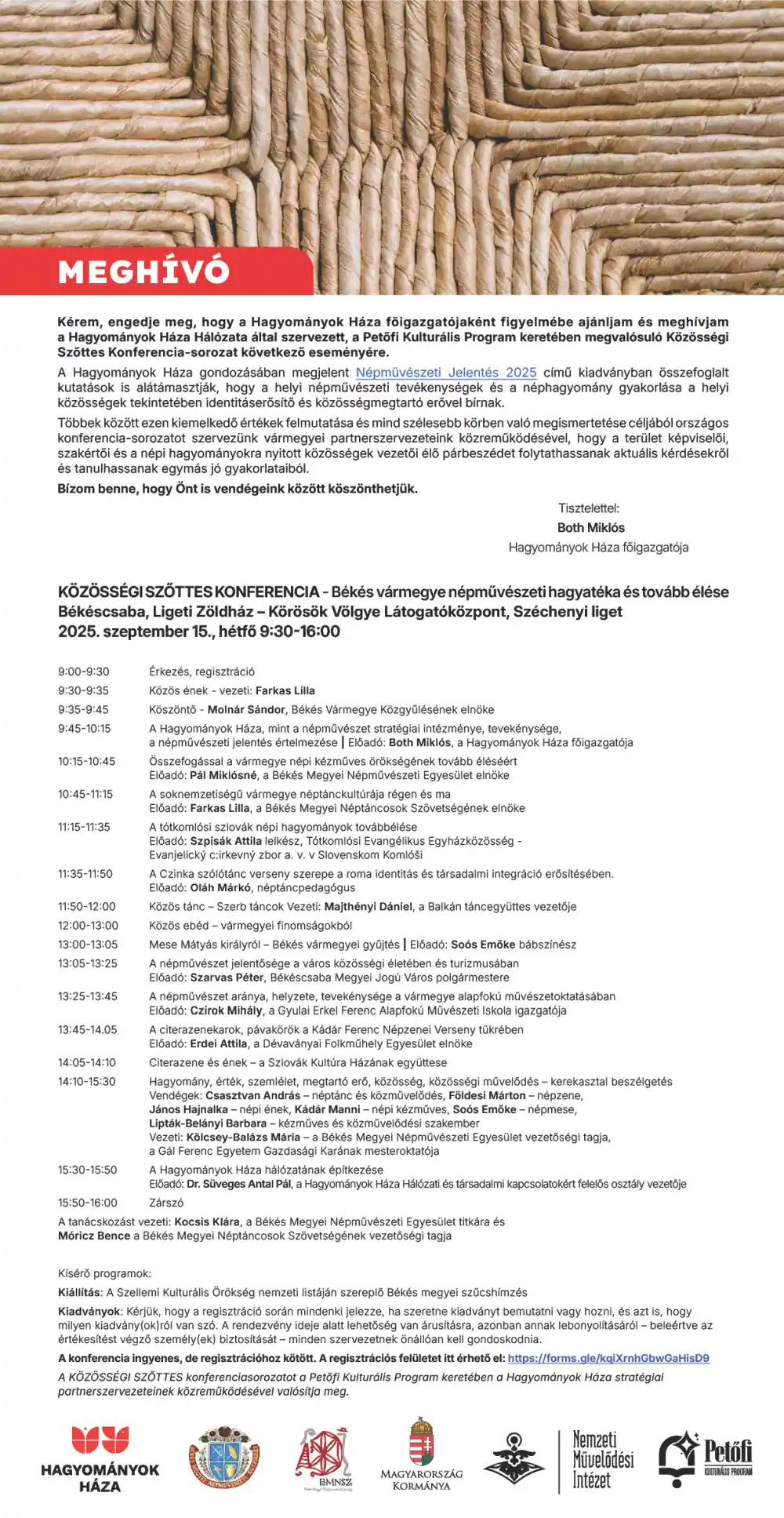 Szőttes Konferencia